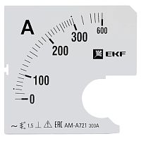 EKF Шкала сменная для A721 300/5А-1,5  PROxima (s-a721-300)