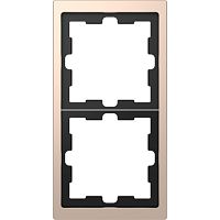 SCHNEIDER ELECTRIC Рамка двухпостовая D-Life шампань SD (MTN4020-6551)
