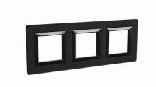 DKC Рамка из алюминия, ''Avanti'', черная, 6 модулей (4402836)