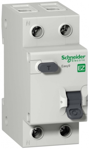 SCHNEIDER ELECTRIC Выключатель автоматический дифференциальный АВДТ 1п+N 25А 30мА C AC EASY 9 (EZ9D34625)