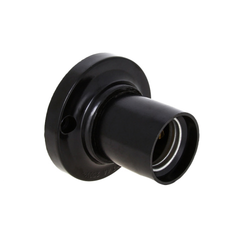 EKF Патрон карболитовый потолочный Е27 черный прямой PROxima (LHC-E27-sc-s)