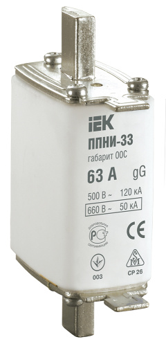 IEK Вставка плавкая ППНИ-33 63А габарит 00С (DPP11-063)