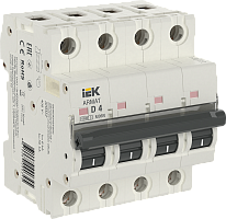 IEK ARMAT Выключатель автоматический четырехполюсный D 4А M06N (AR-M06N-4-D004)