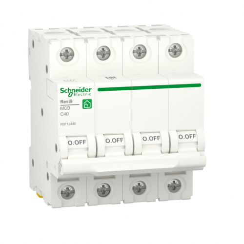 SCHNEIDER ELECTRIC RESI9 Выключатель автоматический С 40А 4P 6000A (R9F12440)