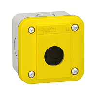 SCHNEIDER ELECTRIC Пост кнопочный пустой 1 отверстия желтая крышка (XALEK1)