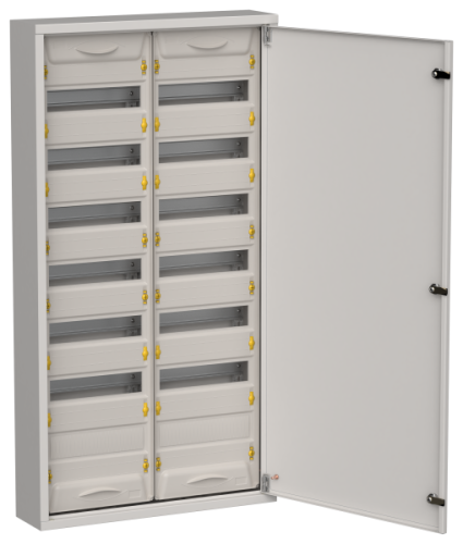 IEK TITAN 5 Корпус металлический ЩРн-168 (2х84) 1085х570х140мм IP31 серый (одна дверь)  (TI5-50-N-2X084-31-7035)