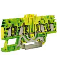 DKC HTE.2/2+2 зажим для заземления 2 ввод/2 вывода 2.5 кв.ммжелто-зеленый (ZHT520-RET)