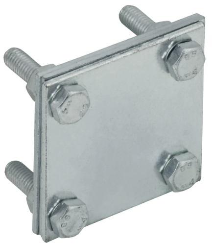IEK Зажим крестообразный с разделителем полоса-полоса 40мм оцинкованная сталь HDZ  (ZCC68-14-1-40)