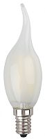 ЭРА Лампа светодиодная филаментная F-LED BXS-5W-827-E14 frost  (филамент, свеча на ветру мат., 5Вт, тепл (Б0027927)