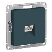 SCHNEIDER ELECTRIC ATLASDESIGN РОЗЕТКА компьютерная RJ45, кат. 6A, механизм, ИЗУМРУД (ATN000886)