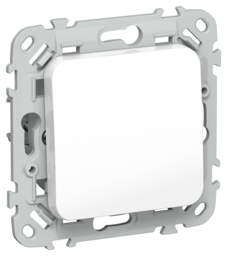 FLITE Выключатель 1-клавишный 10А  белый (FI-V10-0-10-1-K01)