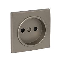 EKF Валенсия лицевая панель розетки 1-местной б/з 10 А кашемир с защ. штор. EKF PROxima (ESR10-L-022-40)