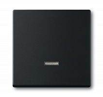 ABB SOLO/FUTURE Клавиша для светорегулятора 6550U-10x/6560U-101/6593U/реле 6401U-10x/6402U черный бархат  (6543-885-101)  (2CKA006599A2968)