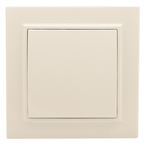EKF Выключатель одноклавишный СП проходной 10А бежевый Минск (ERV10-025-20)