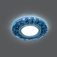 GAUSS Светильник Backlight BL070 Круг гран. Черный/Серебро/Хром, Gu5.3, LED 4100K 1/40 (BL070)