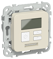 FLITE Термостат электронный с дисплеем 16А  сливочный (FI-RT11-K86)