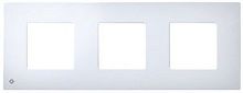 SIMON Рамка-декор на 3 поста для 2700630-03., S27Pl, антибактериальная, белый (2700637-060)