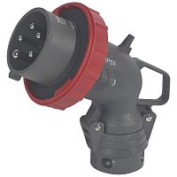 LEGRAND Вилка угловая IP67 4К+З 400v 16А Hypra (051111 )