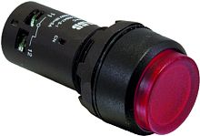 ABB Кнопка с подсветкой CP4-11R-10 красная 24В AC/DC с выступающей клавишей с фиксацией 1НО (1SFA619103R1111)