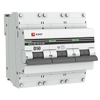 EKF Автоматический выключатель ВА 47-100 3P 50А  (D) 10kA  PROxima (mcb47100-3-50D-pro)
