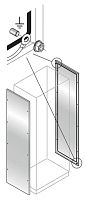 ABB Панель боковая 1800х400мм нержавеющая сталь  (2шт)  (EL1840X)