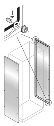 ABB Панель боковая 1800х400мм нержавеющая сталь  (2шт)  (EL1840X)