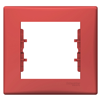 SCHNEIDER ELECTRIC Sedna Рамка 1 пост красная (SDN5800141)