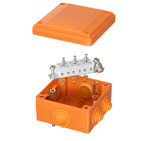 DKC Коробка пластиковая FS с кабельными вводами и клеммниками  IP56 100х100х50мм  5р  450V 10A  6мм.кв. (FSB11506)