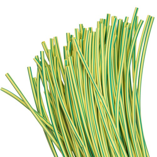 EKF Трубка термоусаживаемая ТУТ нг 6/3 желто-зеленая в отрезках по 1м  PROxima (tut-6-yg-1m)