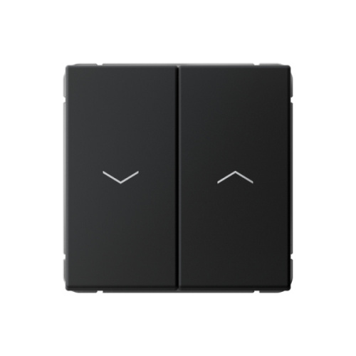 Systeme Electric ARTGALLERY 2-клавишный выключатель для жалюзи, 2х сх.4, 10А, механизм, карбон (GAL001019)