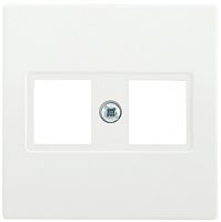 IEK Накладка 2-ая компьютерная RJ45 Cat5e BOLERO белый (ENB12-R-K01)
