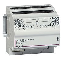LEGRAND Сплиттер тлф 8 вых на 2 линии 4DIN (413012 )