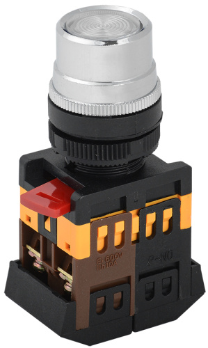 IEK Кнопка ABLF-22 прозрачная неон 1з+1р (BBT10-ABLF-K08)