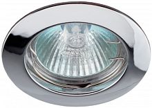 ЭРА Светильник литой  простой MR16,12V, 50W сатин никель KL1 SN   (C0043825)
