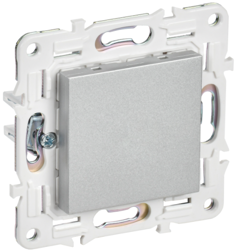 IEK SKANDY Заглушка с суппортом SK-C01S серебряный  (SK-PL10-K23)