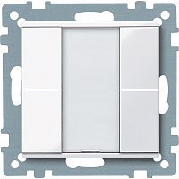SCHNEIDER ELECTRIC SM Выключатель двухкнопочный PLUS белый (MTN617225)