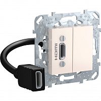 SCHNEIDER ELECTRIC HDMI-коннектор с переходником бежевый (MGU5.430.25ZD)