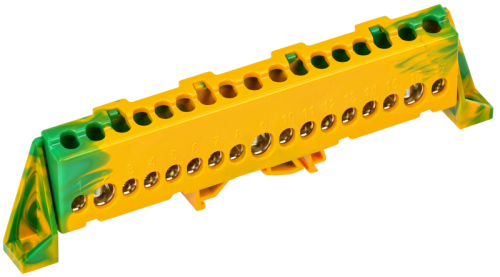 IEK TEKFOR Шина PE земля в комбинированном DIN-изоляторе Стойка 8х12-17-ЖЗ  (TF-NN20-17-DP-K52)