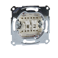 SCHNEIDER ELECTRIC Merten Механизм переключателя двухклавишного  (M-Trend/Sys M/Artec/Antique/Aquadesign) (MTN3126-0000)