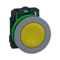 SCHNEIDER ELECTRIC Кнопка 22мм, желтая, с возвратом, монтаж заподлицо, 1НО, пластик C0 (XB5FA51C0)