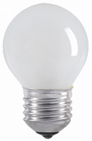 IEK Лампа накаливания декоративная ДШ 40вт Р45 230в Е27 матовый шар (LN-G45-40-E27-FR)