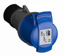 ABB Розетка кабельная 16А 2Р+E IР44 переносная 250В Easy&Safe  (216EC6)  (2CMA102003R1000)