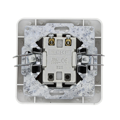EKF Лондон Выключатель одноклавишный с индикатором 10А белый (EEV10-121-10) фото 4