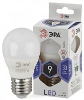 ЭРА Лампа светодиодная LED P45-9W-860-E27  (диод, шар, 9Вт, хол, E27  (10/100/3000)  (Б0031412) ЭРА Лампа светодиодная LED P45-9W-860-E27  (диод, шар, 9Вт, хол, E27  (10/100/3000)  (Б0031412)