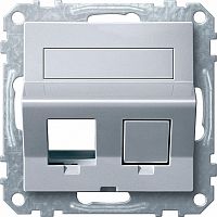 SCHNEIDER ELECTRIC Плата наклонная для Keystone RJ45 алюминий (MTN4568-0460)