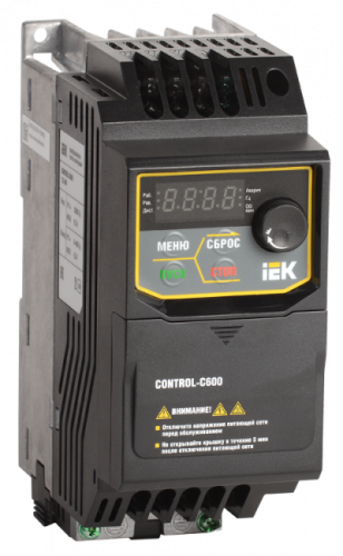 IEK Преобразователь частоты CONTROL-C600 380В 3Ф 1.5кВт (CNT-C600D33V015TM)