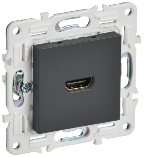 IEK SKANDY Розетка HDMI SK-H01T титан  (SK-H10-K48)