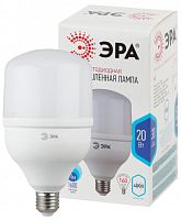 ЭРА Лампа светодиодная LED 20Вт E27 4000K Т80 колокол 1600Лм нейтр (Б0027001)