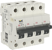 IEK ARMAT Выключатель автоматический четырехполюсный C 4А M10N (AR-M10N-4-C004)