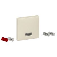 SCHNEIDER ELECTRIC Клавиша бежевая с прямоугольным окошком для символа (MTN411844)